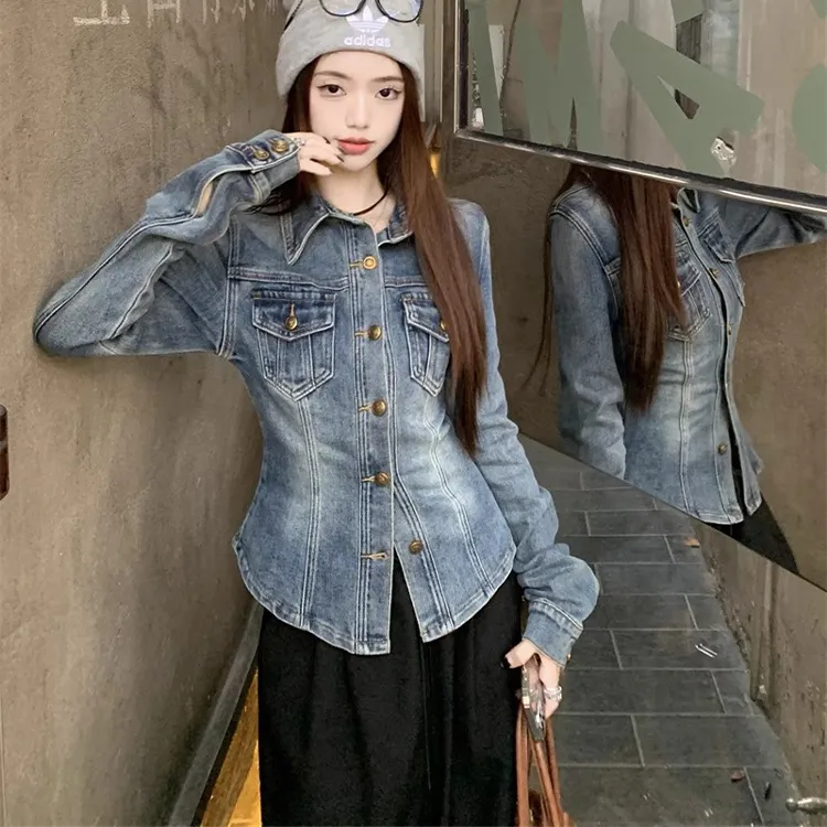 INCO VIBE Denim Jacket Women's Vintage Blue-2