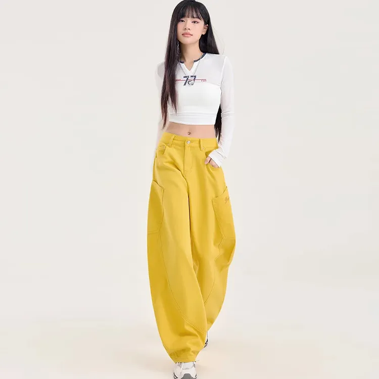 INCO VIBE Jeans Women's Yellow-3