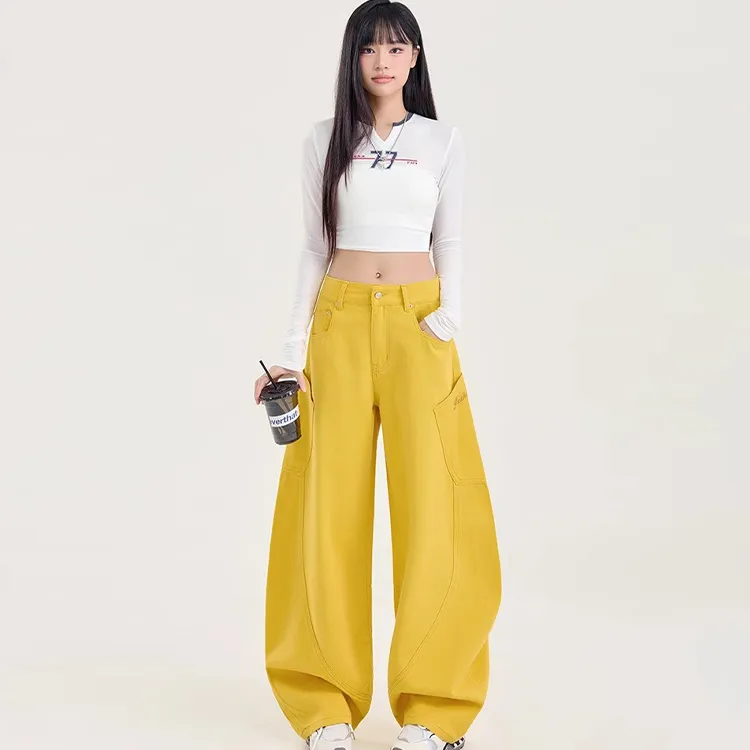 INCO VIBE Jeans Women's Yellow-4