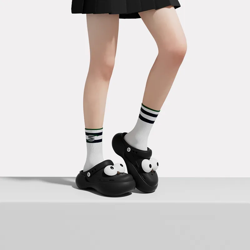 CHIKOKU Cloud X Big Eye Monster Wrap toe Slippers Women's-4