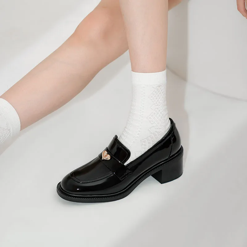 WUDASHU Loafers 5.5cm Women's Black-2