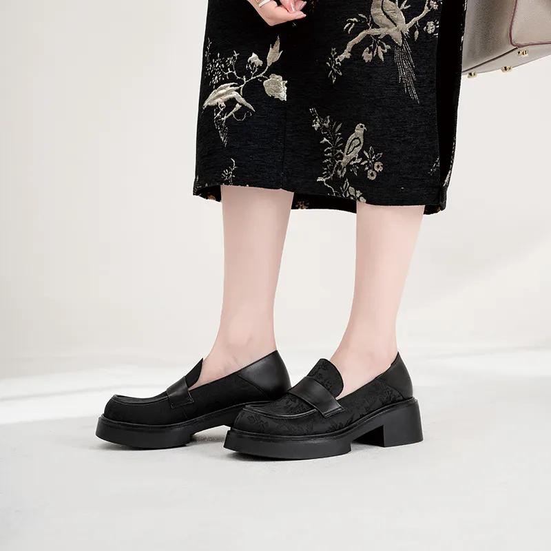 WUDASHU Loafers Women's Black-2
