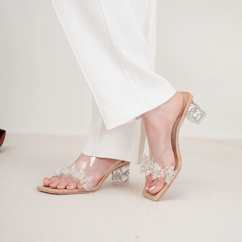 WUDASHU Slide Slippers Women's White-12