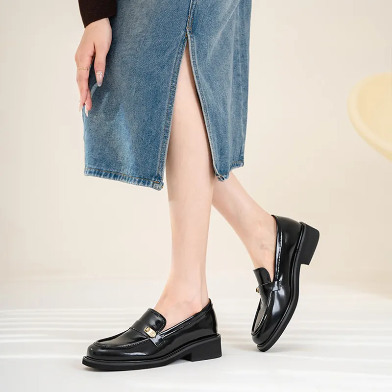 WUDASHU Loafers Women's Black-4