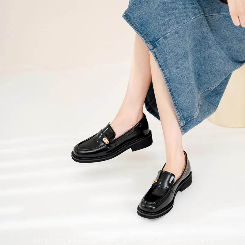 WUDASHU Loafers Women's Black-3