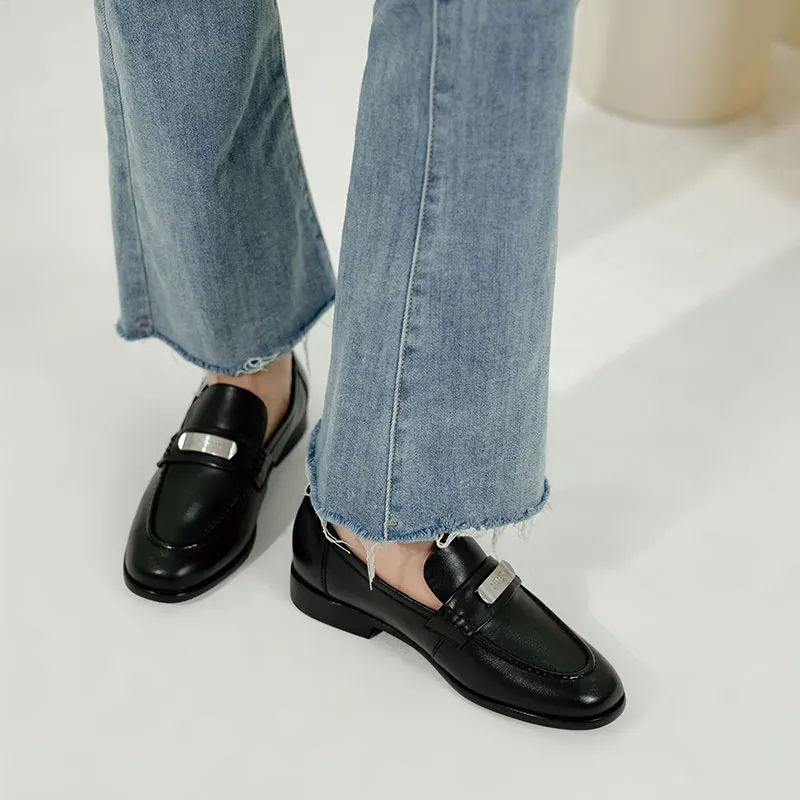 WUDASHU Loafers Women's Black-1