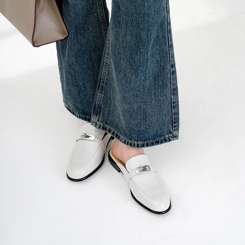 WUDASHU Loafers Women's White-4