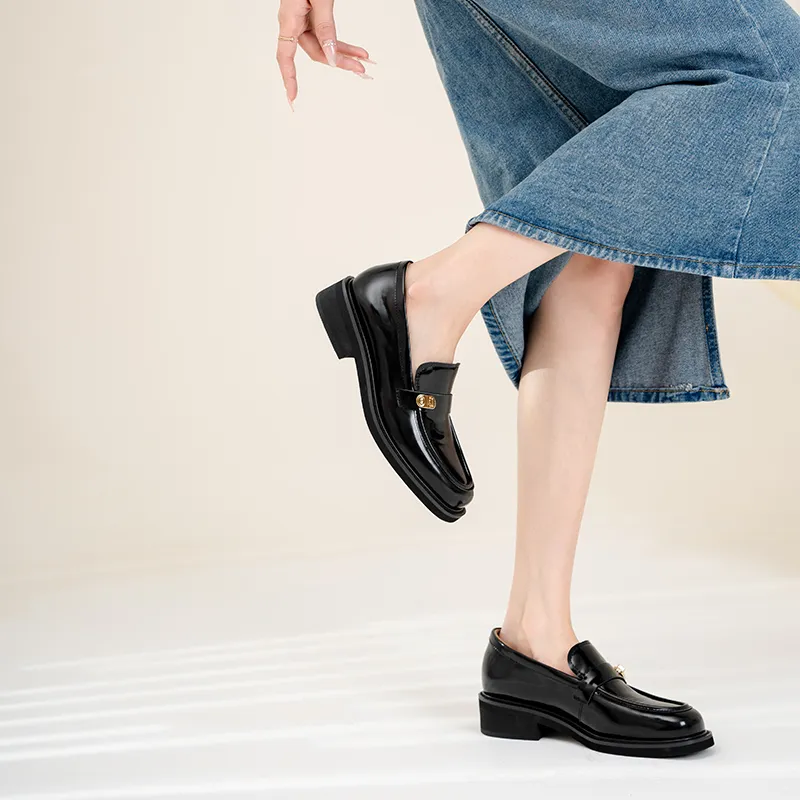 WUDASHU Loafers Women's Black-1