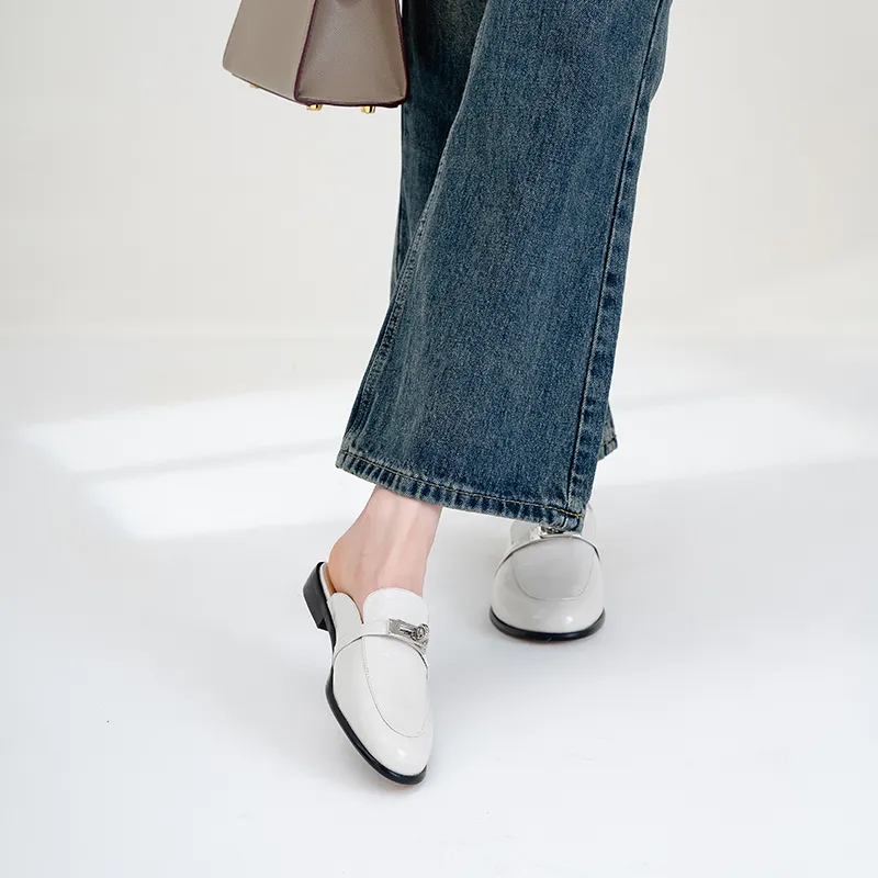 WUDASHU Loafers Women's White-1