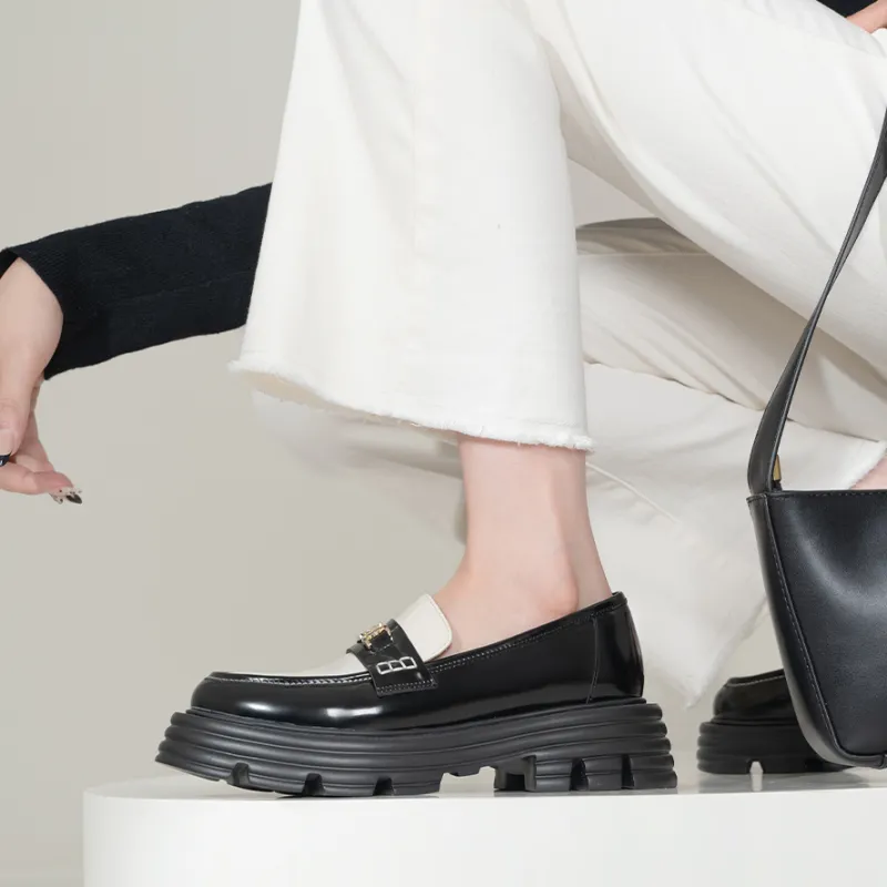 WUDASHU Loafers Women's Black-4