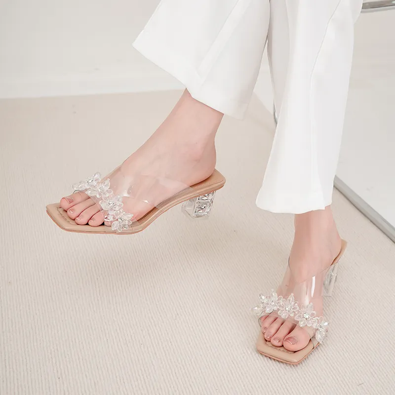 WUDASHU Slide Slippers Women's White-14