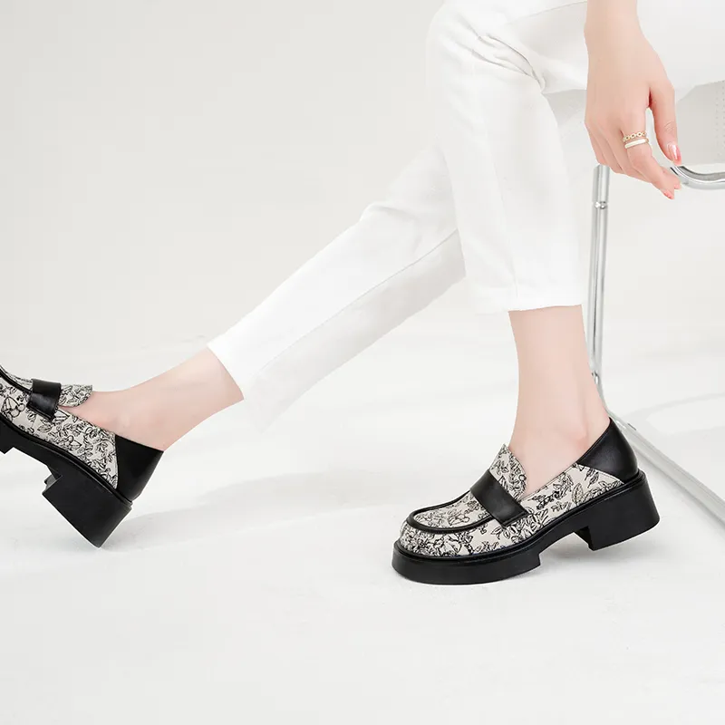 WUDASHU Loafers Women's Black-10