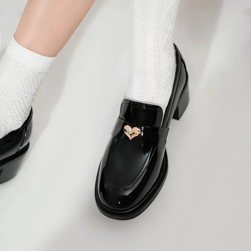 WUDASHU Loafers 5.5cm Women's Black-1