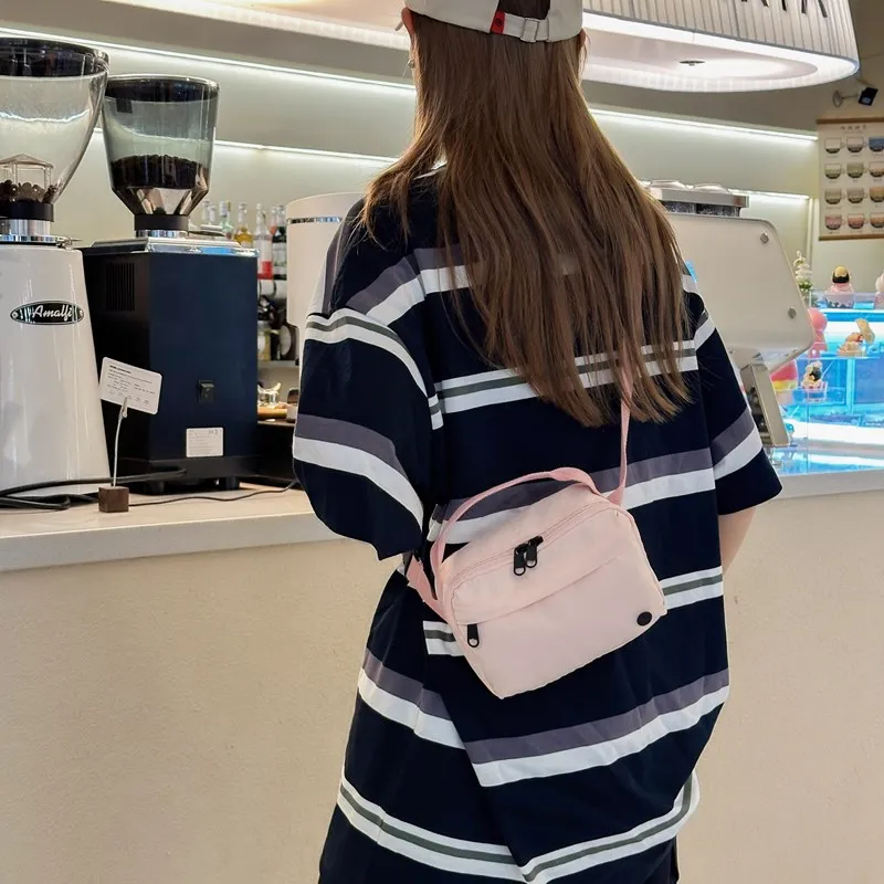 Ji Reminiscence Nylon Crossbody Handbag Regular Women's Blue/Black/Khaki/Neon Green/Pink/Orange-16