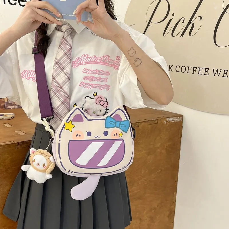 Ji Reminiscence Nylon Fabric Crossbody Bag-5