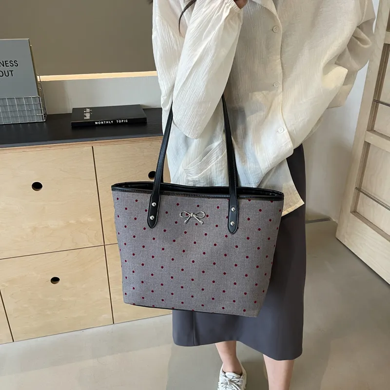 CMLZIUA Fabric Shoulder Bag Regular Women's Bowknot/Stars/Polka Dot/Heart-29