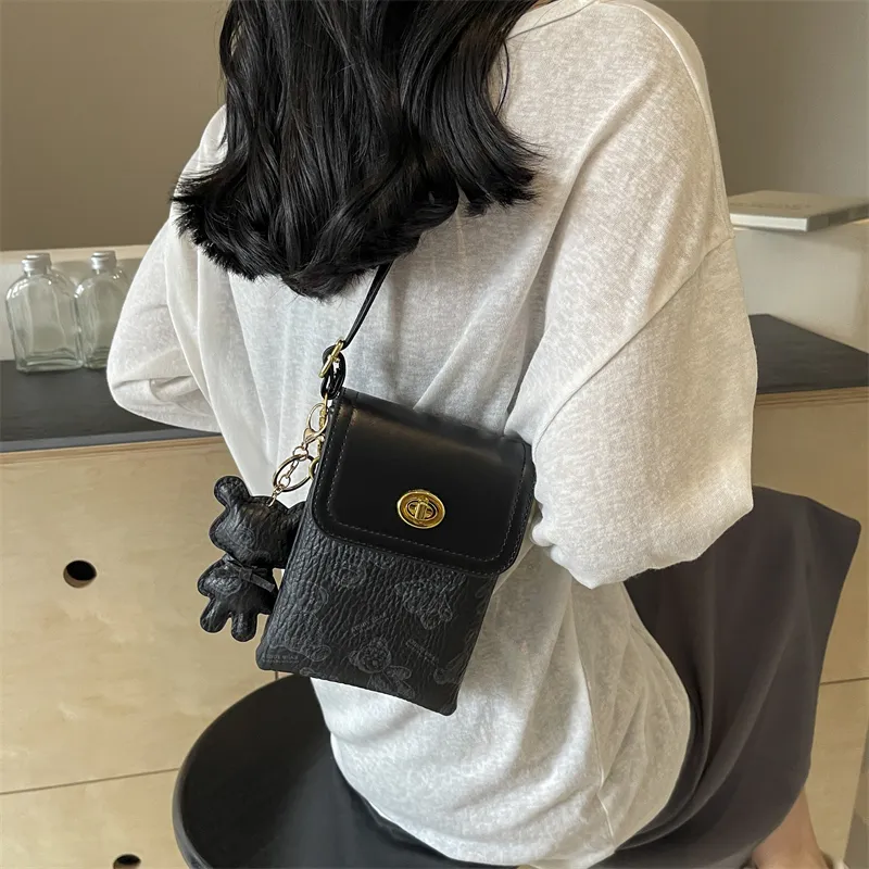 Ji Reminiscence PU Shoulder Bag, Crossbody Bag Mini Women's White/Black/Pink/Brown-9