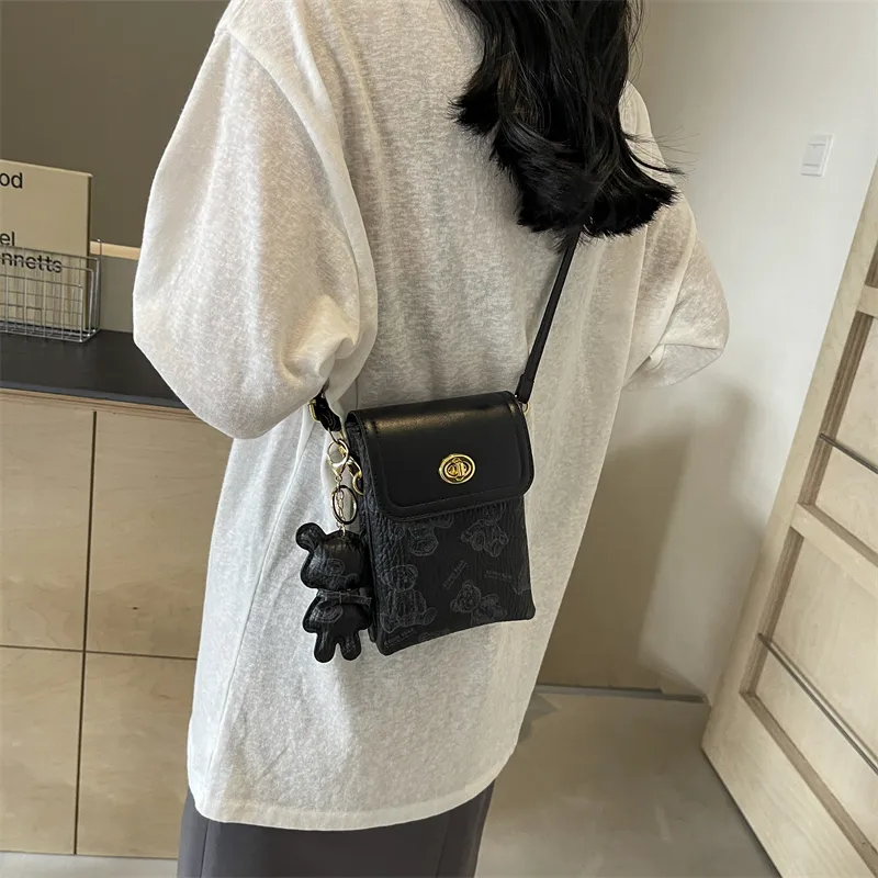 Ji Reminiscence PU Shoulder Bag, Crossbody Bag Mini Women's White/Black/Pink/Brown-7