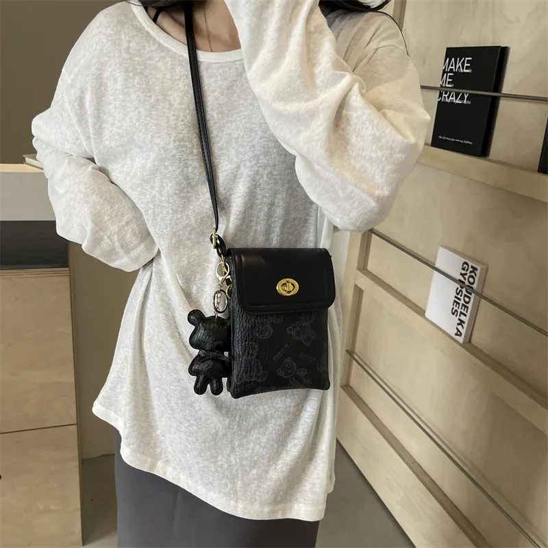 Ji Reminiscence PU Shoulder Bag, Crossbody Bag Mini Women's White/Black/Pink/Brown-6
