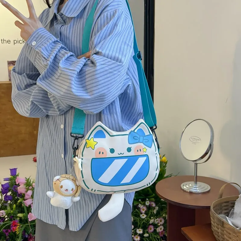 Ji Reminiscence Nylon Fabric Crossbody Bag-7