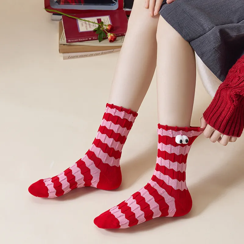 Caramella Mid Calf Socks Women's Box 3 Pack-6