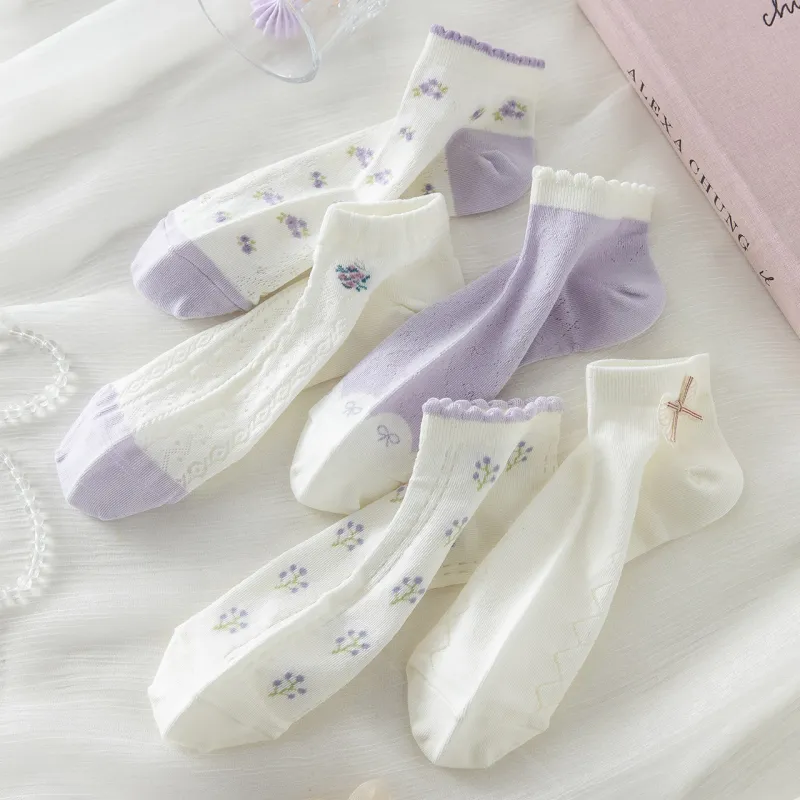 Caramella No Show Socks Women's 5 Pack-27