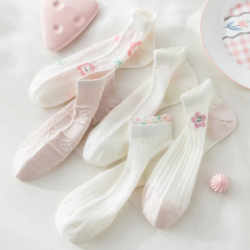 Caramella No Show Socks Women's 5 Pack-33