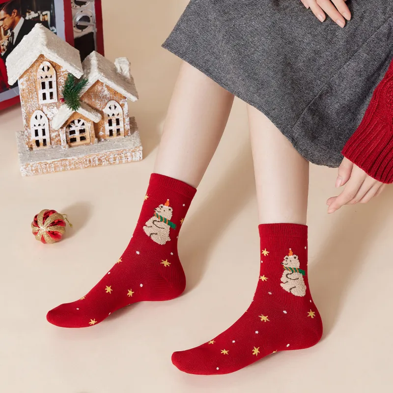 Caramella Mid Calf Socks Unisex Gift Box Of 6 Doubles-1