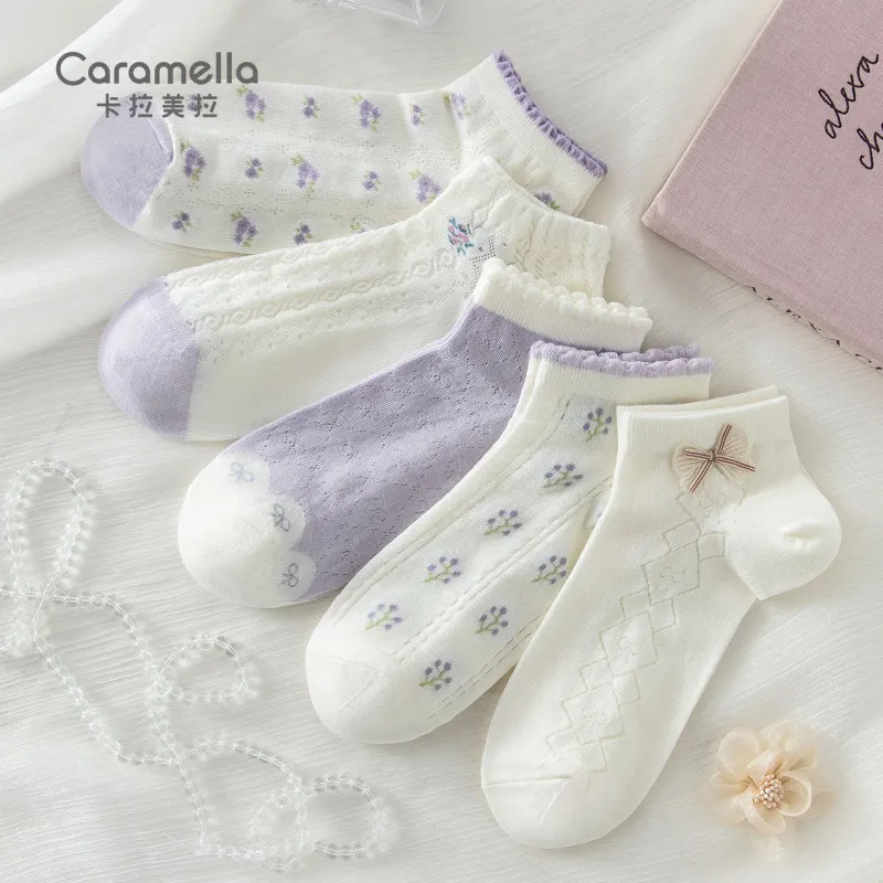 Caramella Ankle Socks Women's 5 Pack-8