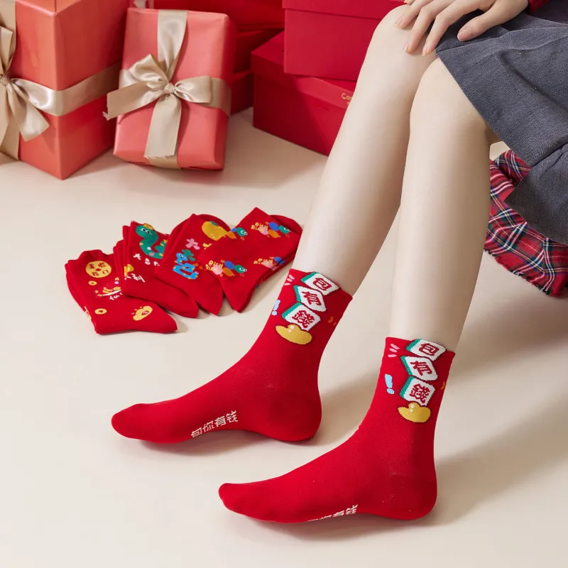 Caramella Mid-Calf Socks Women's Box 5-Pack-2