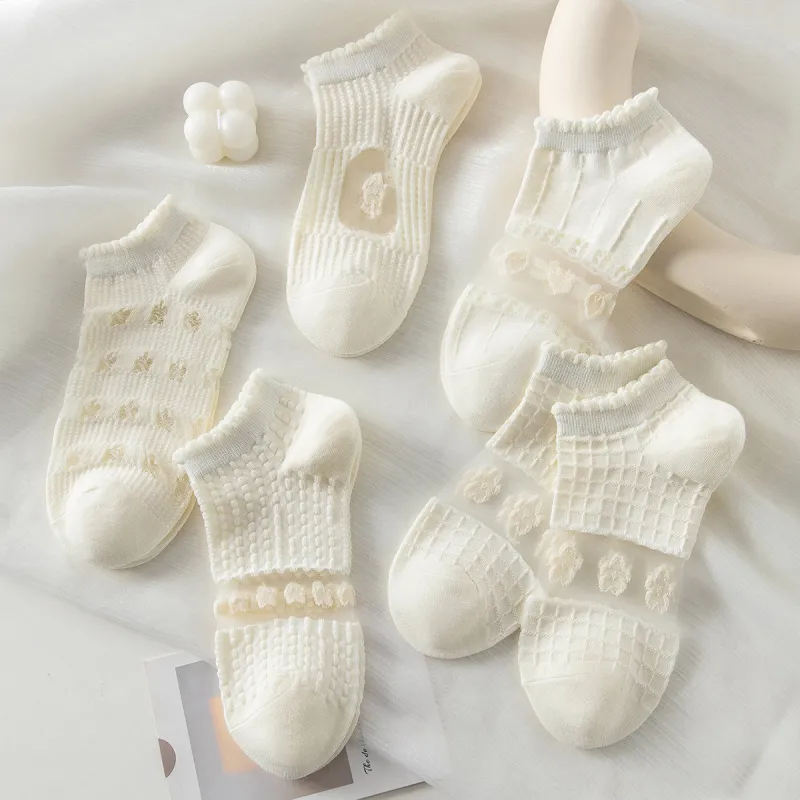 Caramella No Show Socks Women's 5 Pack-2