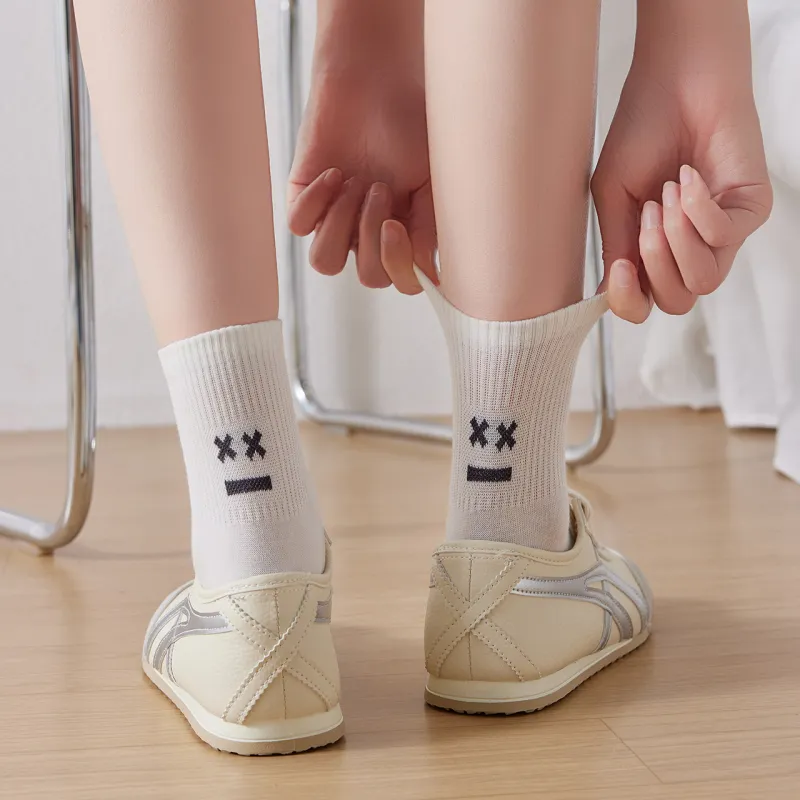Caramella Mid Calf Socks Unisex 5 Pack-2