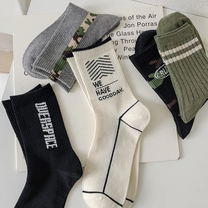 Caramella Mid Calf Socks Men's 5 Pack-36