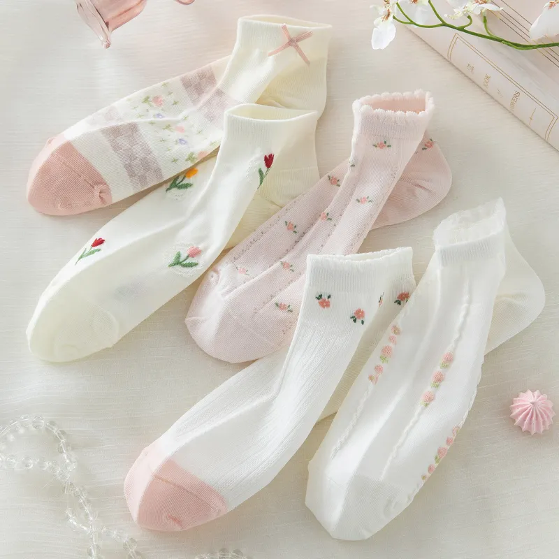 Caramella No Show Socks Women's 5 Pack-39