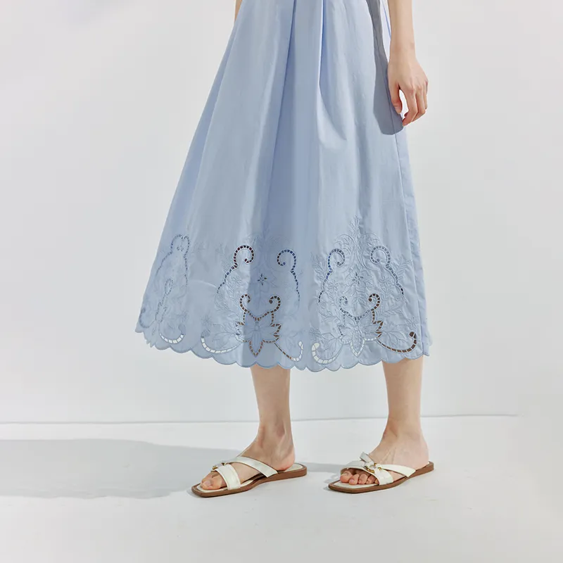 Inman Casual Long Skirts Women's Pearl White-9