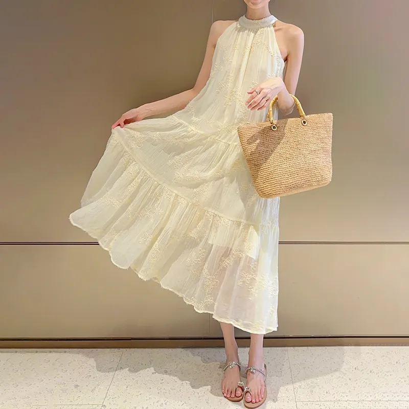 Inman Sleeveless Dress Women's Gift Box Set Pear Blossom Beige-2