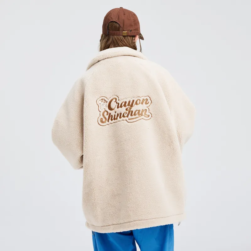 Crayon Shinchan Velvet feel Coat Unisex-2