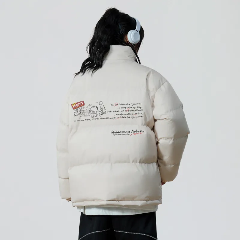 SHINCHAN Puffer Jacket Coat Unisex-5