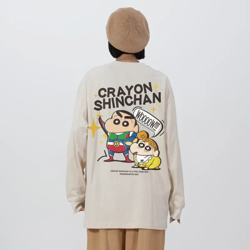Crayon Shinchan Long Sleeved T Shirts Unisex-8