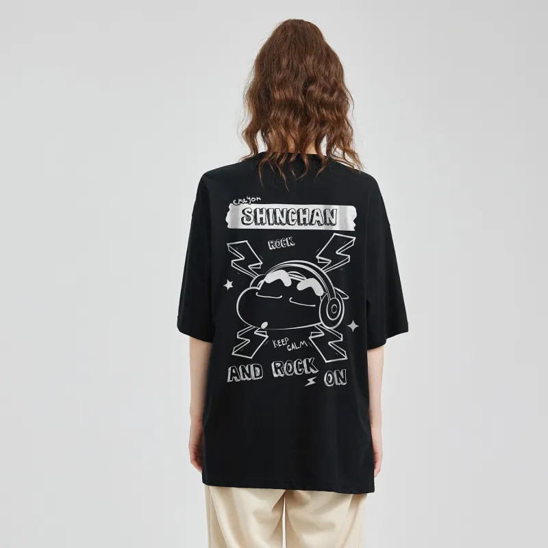 Crayon Shinchan Short Sleeved T Shirts Unisex-2