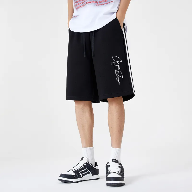 Crayon Shinchan Casual Shorts Unisex Active Black & White-2