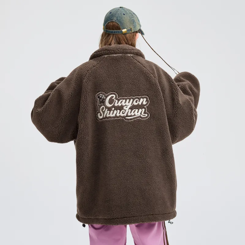Crayon Shinchan Velvet feel Coat Unisex-5