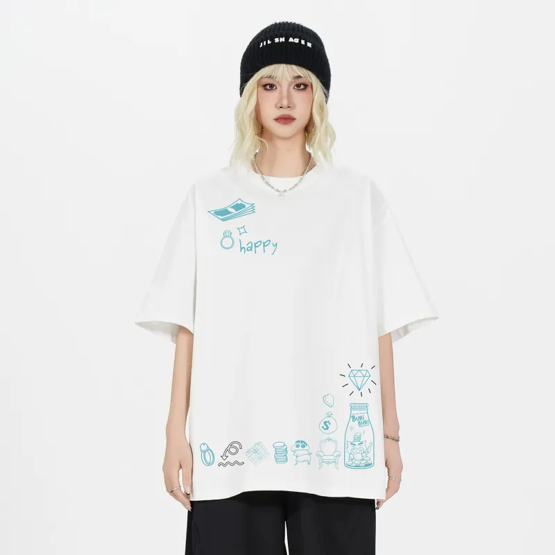 Crayon Shinchan T Shirts Unisex-6
