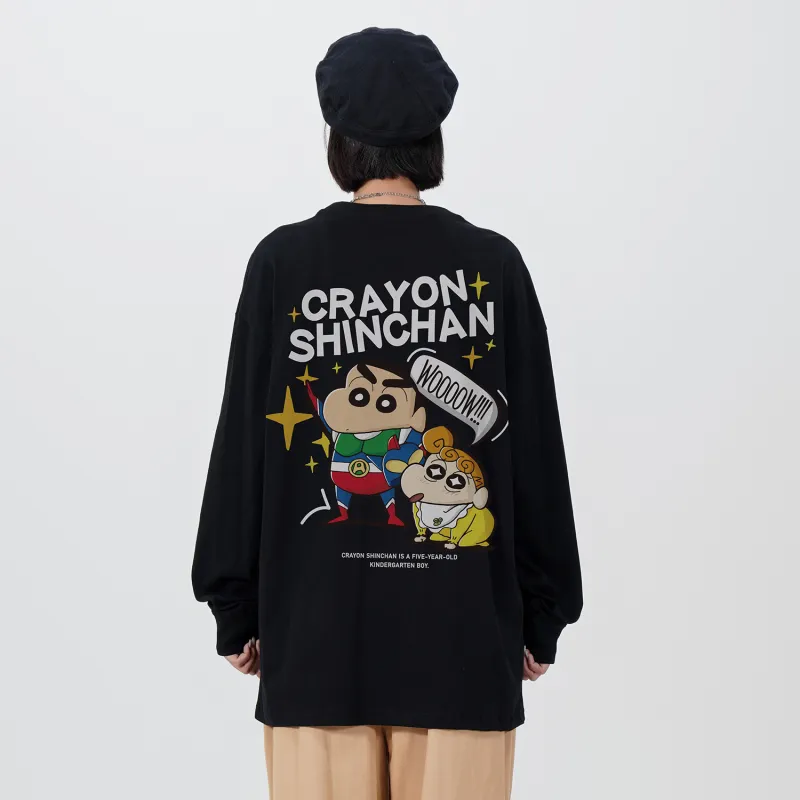 Crayon Shinchan Long Sleeved T Shirts Unisex-2
