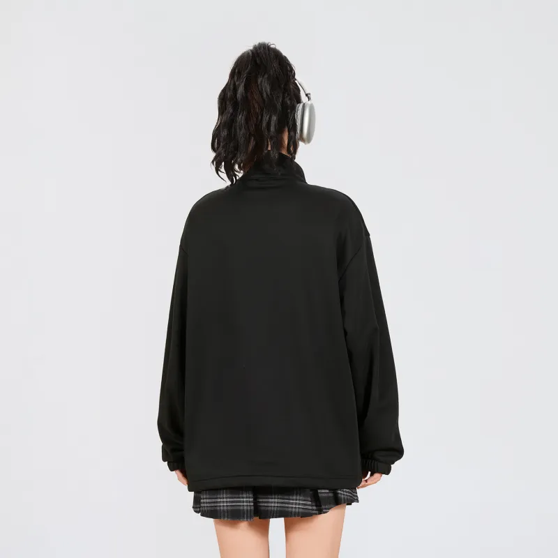Crayon Shinchan Velvet feel Coat Unisex Black-5