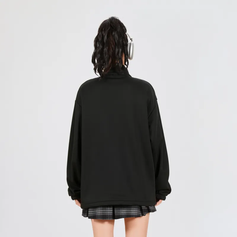 Crayon Shinchan Velvet feel Coat Unisex Black-4