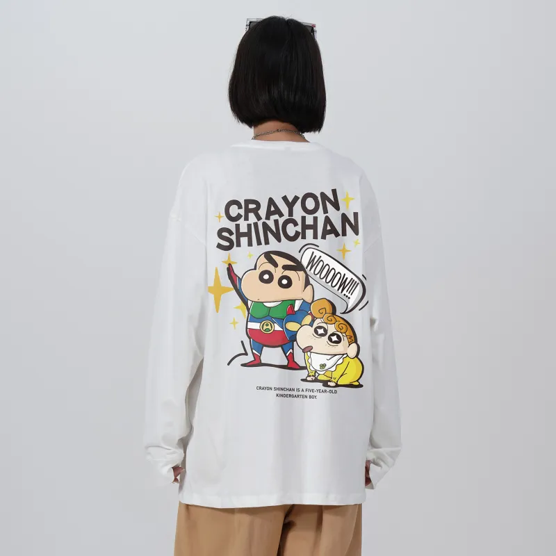 Crayon Shinchan Long Sleeved T Shirts Unisex-5