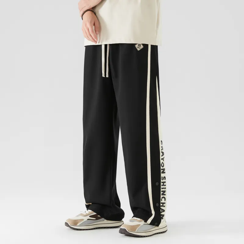Crayon Shinchan Casual Pants Unisex Black-3