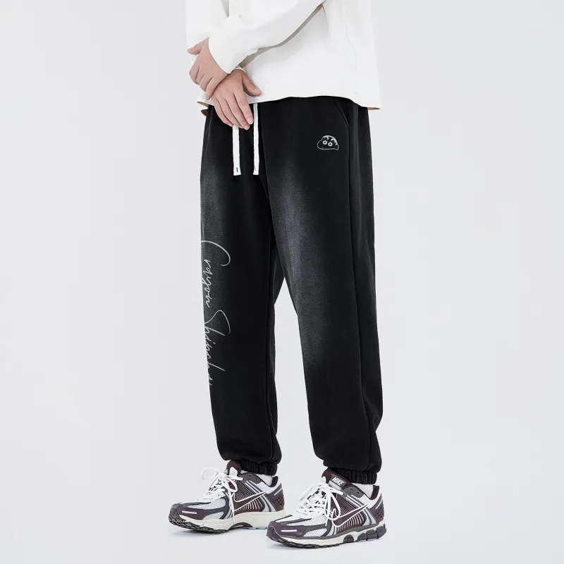 Crayon Shinchan Elastic Cuff Sports Pants Unisex-2