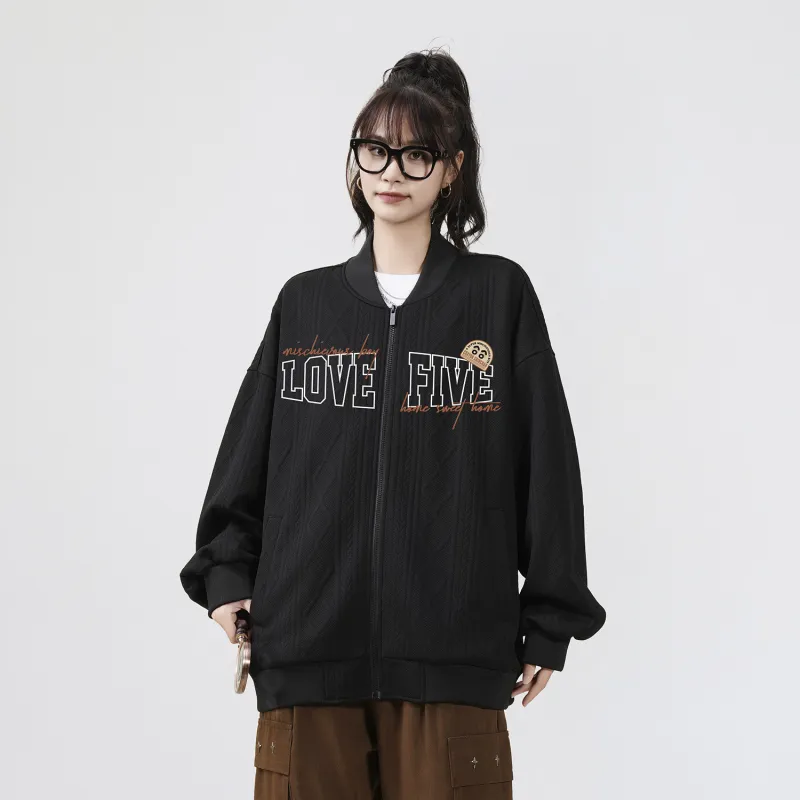 Crayon Shinchan Baseball Jacket Coat Unisex-2